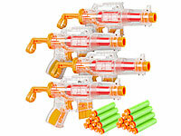 Playtastic 4er-Set Spielzeugpistolen mit 10 Schaumstoff-Geschossen